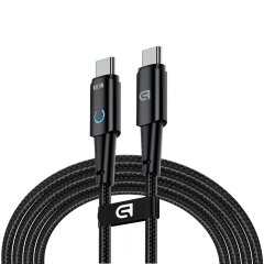 Кабель ArmorStandart AT-C1 Type-C to Type-C (100W, 1.2м) - Black