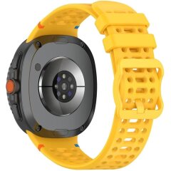 Ремешок Reframe Holes Design для Samsung Galaxy Watch 8 (40/44mm) / 8 Classic - Yellow