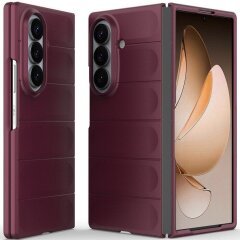 Силиконовый (TPU) чехол Deexe Terra Case (FF) для Samsung Galaxy Fold 8 Ultra - Wine Red