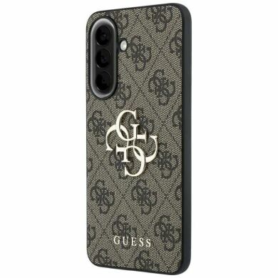 Защитный чехол Guess Leather 4G Metal Logo для Samsung Galaxy A57 (GUHCSA574GMGBR) - Brown