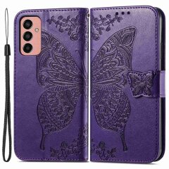 Чехол UniCase Butterfly Pattern для Samsung Galaxy M13 (M135) - Purple