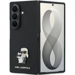 Защитный чехол Karl Lagerfeld Saffiano Karl&Choupette Pin для Samsung Galaxy Fold 8 Ultra (KLHCZFD8SAPKCNPK) - Black