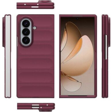 Силиконовый (TPU) чехол Deexe Terra Case (FF) для Samsung Galaxy Fold 8 Ultra - Wine Red
