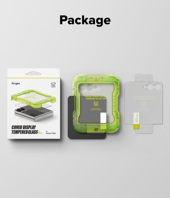 Комплект захисних стекол (2шт) Ringke Cover Display Tempered Glass Pro для Samsung Galaxy Flip 8 (8800328819412)