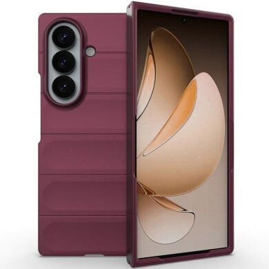 Силиконовый (TPU) чехол Deexe Terra Case (FF) для Samsung Galaxy Fold 8 Ultra - Wine Red