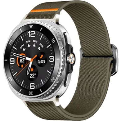Ремешок Deexe Orbit Flex для Samsung Galaxy Watch 8 (40/44mm) / 8 Classic - Army Green