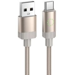 Кабель Hoco X117 USB to Type-C (3A, 1m) - Gold