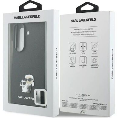 Защитный чехол Karl Lagerfeld Saffiano Karl&Choupette Pin для Samsung Galaxy Fold 8 Ultra (KLHCZFD8SAPKCNPK) - Black