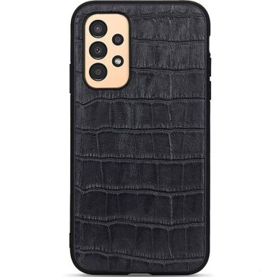 Шкіряний чохол UniCase Croco Skin для Samsung Galaxy A13 (А135) - Black