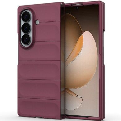 Силиконовый (TPU) чехол Deexe Terra Case (FF) для Samsung Galaxy Fold 8 Ultra - Wine Red