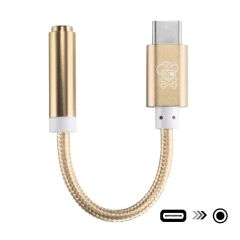 Аудіо адаптер HAT PRINCE USB Type-C to 3.5mm - Gold
