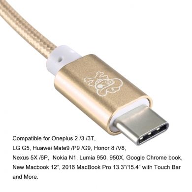 Аудио адаптер HAT PRINCE USB type-c to 3.5mm - Gold