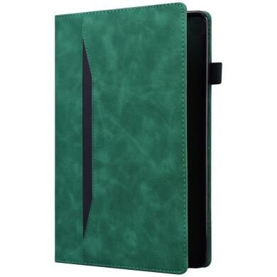 Чехол Deexe Business Style для Samsung Galaxy Tab S10 FE Plus - Green