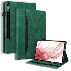 Чехол Deexe Business Style для Samsung Galaxy Tab S10 FE Plus - Green