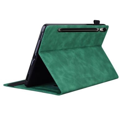 Чехол Deexe Business Style для Samsung Galaxy Tab S10 FE Plus - Green