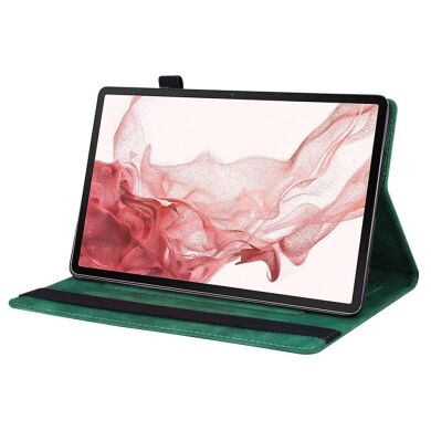 Чехол Deexe Business Style для Samsung Galaxy Tab S10 FE Plus - Green