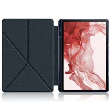 Чохол Deexe Origami Case для Samsung Galaxy Tab S9 (X710/716) - Dark Blue