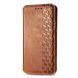 Чехол Deexe Rhombus Wallet для Samsung Galaxy A22 (A225) / M22 (M225) - Brown. Фото 3 из 14