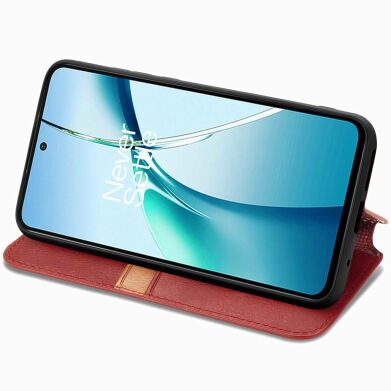 Чохол Deexe Rhombus Wallet для Samsung Galaxy S26 Plus - Red