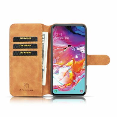 Чехол DG.MING Retro Style для Samsung Galaxy A10 (A105) - Brown