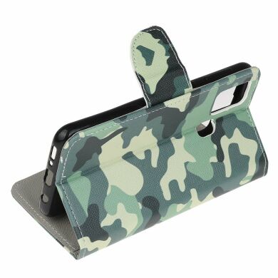Чохол-книжка Deexe Color Wallet для Samsung Galaxy A21s (A217) - Camouflage Pattern