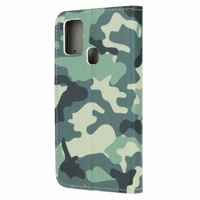 Чохол-книжка Deexe Color Wallet для Samsung Galaxy A21s (A217) - Camouflage Pattern