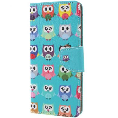 Чохол-книжка Deexe Color Wallet для Samsung Galaxy A9 2018 (A920) - Multiple Owls