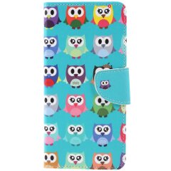 Чохол-книжка Deexe Color Wallet для Samsung Galaxy A9 2018 (A920) - Multiple Owls