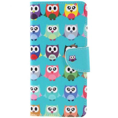 Чохол-книжка Deexe Color Wallet для Samsung Galaxy A9 2018 (A920) - Multiple Owls