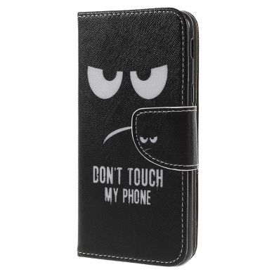 Чехол-книжка Deexe Color Wallet для Samsung Galaxy J6 2018 (J600) - Don't Touch My Phone C