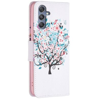 Чехол-книжка Deexe Color Wallet для Samsung Galaxy M34 (M346) - Flower Tree