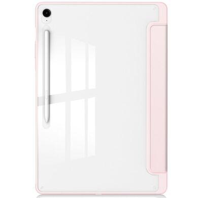 Чехол-книжка Deexe Crystal Back для Samsung Galaxy Tab S10 FE Plus - Pink