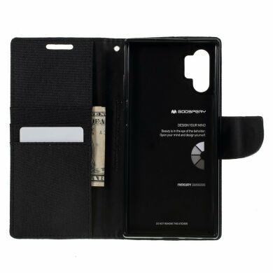 Чохол-книжка MERCURY Canvas Diary для Samsung Galaxy Note 10+ (N975) - Black