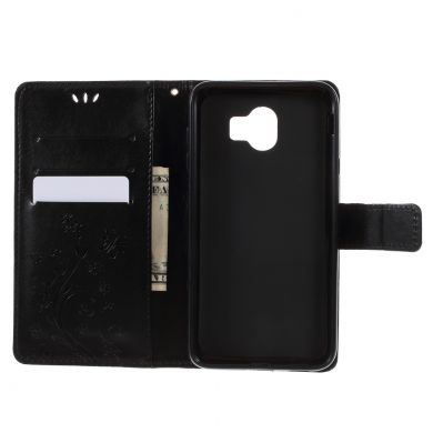 Чехол-книжка UniCase Flower Pattern для Samsung Galaxy J4 2018 (J400) - Black