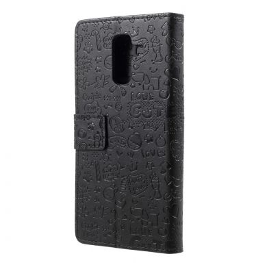 Чехол-книжка UniCase Graffiti Pattern для Samsung Galaxy A6+ 2018 (A605) - Black