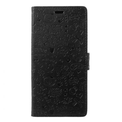 Чехол-книжка UniCase Graffiti Pattern для Samsung Galaxy A6+ 2018 (A605) - Black