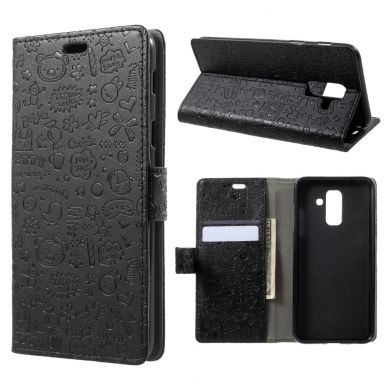 Чехол-книжка UniCase Graffiti Pattern для Samsung Galaxy A6+ 2018 (A605) - Black