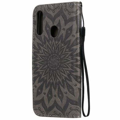 Чохол-книжка UniCase SunFlower Pattern для Samsung Galaxy A20s (A207) - Grey