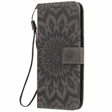 Чохол-книжка UniCase SunFlower Pattern для Samsung Galaxy A20s (A207) - Grey