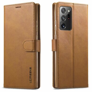 Чехол LC.IMEEKE Wallet Case для Samsung Galaxy Note 20 - Brown