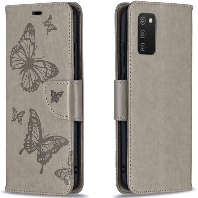 Чохол UniCase Butterfly Pattern для Samsung Galaxy A02s (A025) - Grey