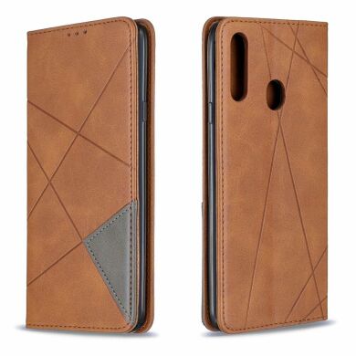 Чохол UniCase Geometric Pattern для Samsung Galaxy A20s (A207) - Brown