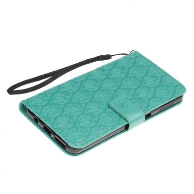 Чехол UniCase Leaf Wallet для Samsung Galaxy A7 2018 (A750) - Cyan