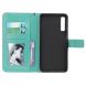 Чехол UniCase Leaf Wallet для Samsung Galaxy A7 2018 (A750) - Cyan. Фото 8 из 8
