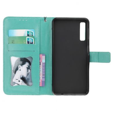 Чехол UniCase Leaf Wallet для Samsung Galaxy A7 2018 (A750) - Cyan