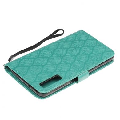 Чехол UniCase Leaf Wallet для Samsung Galaxy A7 2018 (A750) - Cyan