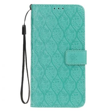 Чехол UniCase Leaf Wallet для Samsung Galaxy A7 2018 (A750) - Cyan