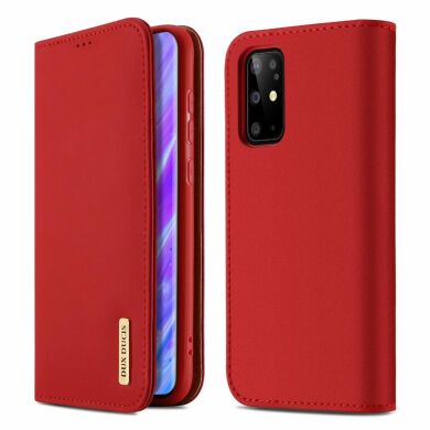 Кожаный чехол DUX DUCIS Wish Series для Samsung Galaxy S20 Plus (G985) - Red