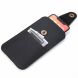 Кожаный чехол на пояс Deexe Pouch Case для смартфонов (размер: M) - Black. Фото 4 из 6
