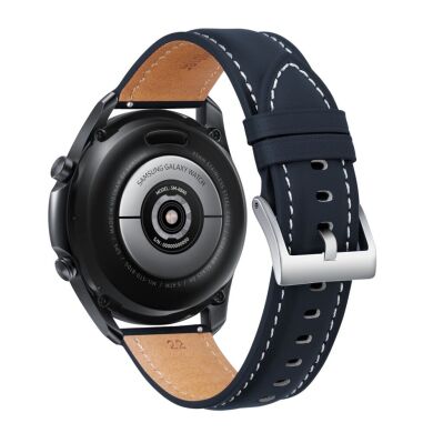 Шкіряний ремінець Deexe Genuine Leather для годинників з шириною кріплення 22мм - Blue